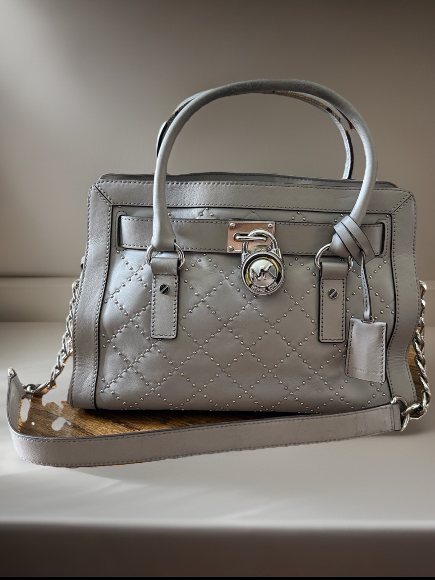 Michael Kors Hamilton Micro Stud Quilted Leather Satchel